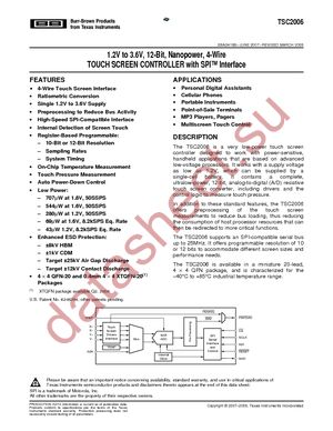 TSC2006IRTJR datasheet  